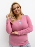 Dámske bavlnené pyžamo plus size Hanny