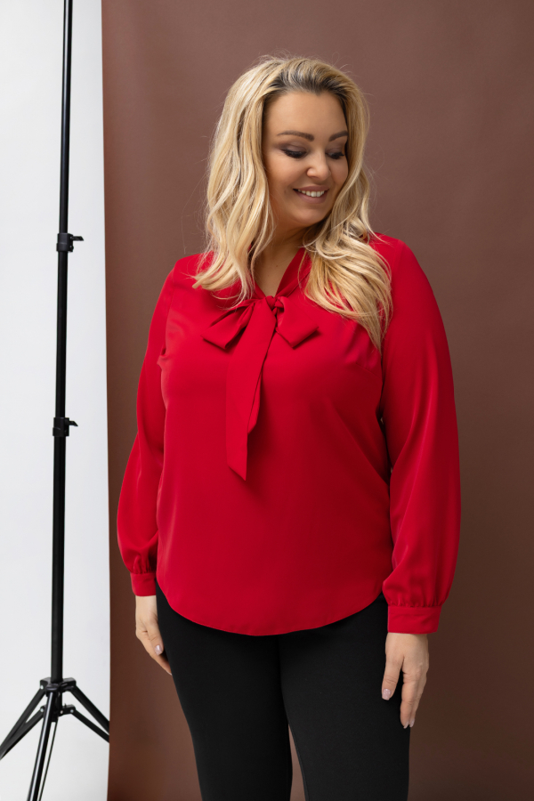 Elegantná blúzka s jemnou kravatou Amelia