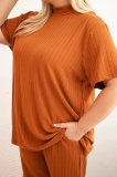 Dámska 3-dielna oversize tepláková súprava model Adiana