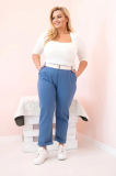 Oversize nohavice s opaskom model Deana