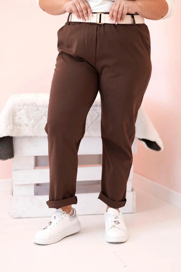 Oversize nohavice s opaskom model Deana