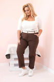 Oversize nohavice s opaskom model Deana