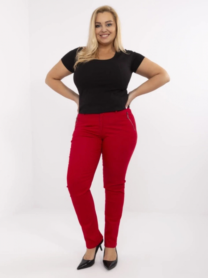 Dámske dlhé bavlnené nohavice plus size Buraneli
