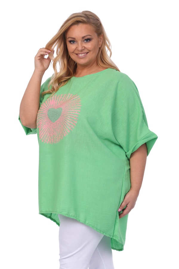 Dámska tunika blúzka pre moletky plus size Amona