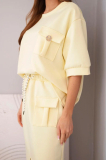 Elegantný komplet oversize mikiny a midi sukne model 272239 