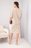Elegantný komplet oversize mikiny a midi sukne model 272239 