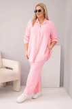 Elegantný mušelínový oversize komplet košele a nohavíc model ARTP042 