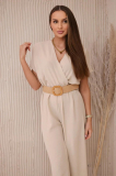Elegantný overal s ozdobným opaskom model  Aminita 5877