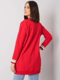 Dámske červene šaty - tunika kód produktu RV-TU-7269.78P