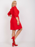 Elegantné dámske trblietavé šaty s opaskom LK-SK-508777.96