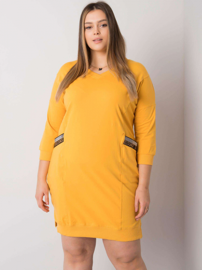 Dámske šaty výstrihom –V kód produktu RV-SK-6836.55P