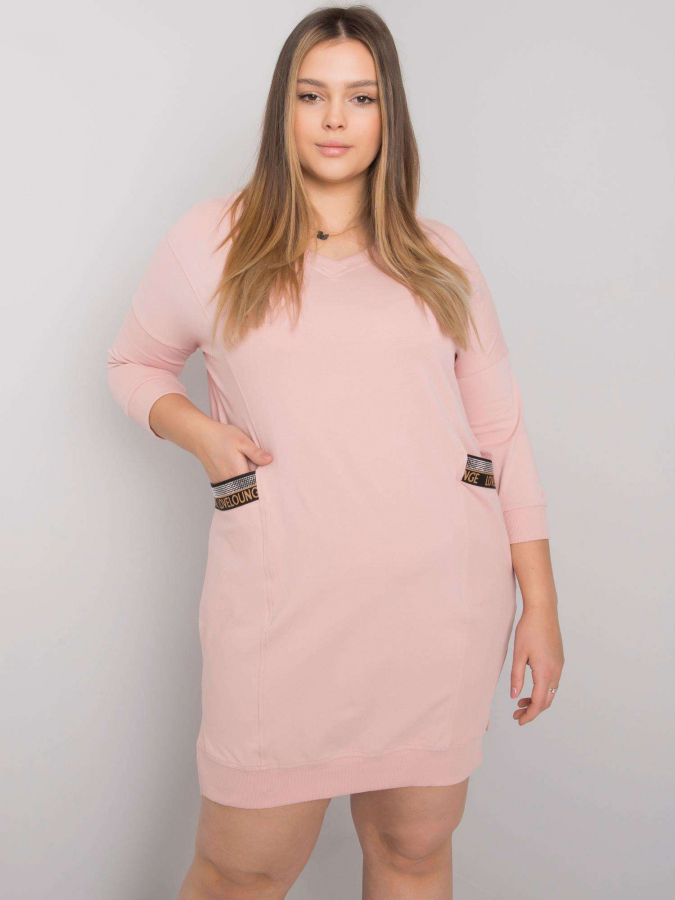 Dámske šaty výstrihom –V kód produktu RV-SK-6836.55P