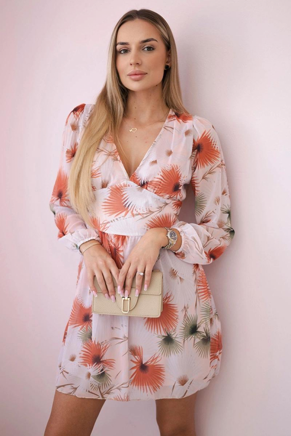 Dámske kvetinové šaty model 9286 