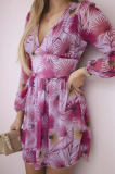 Dámske kvetinové šaty model 9286 