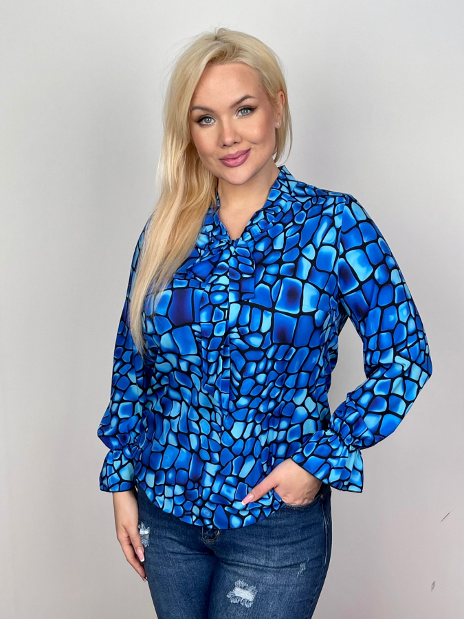 Elegantná blúzka Kornélia  s kravatou na viazanie 