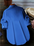 Elegatna košeľová  tunika plus size BELITA