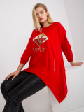 Dámska tunika s nápisom plus size Tánia